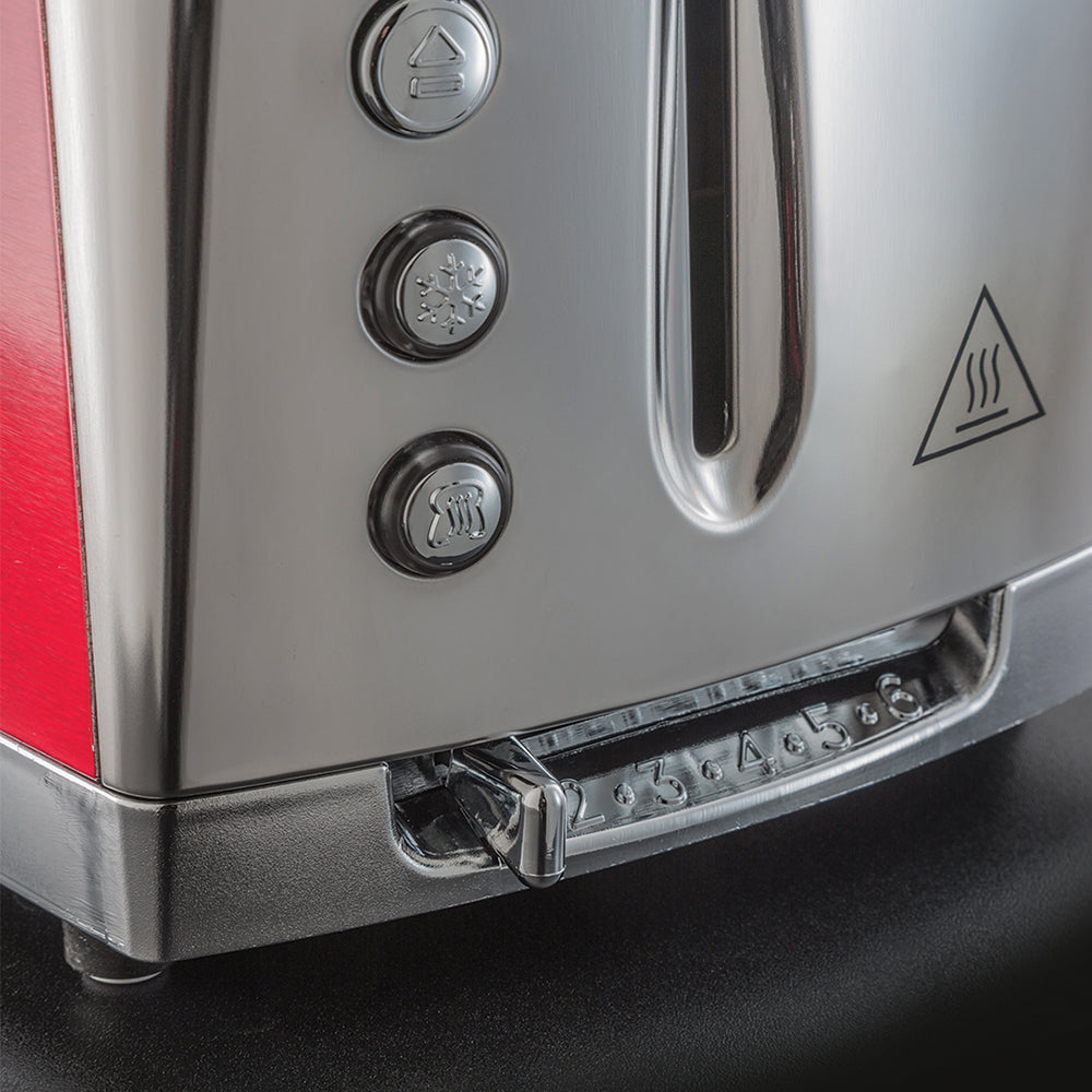 Russell Hobbs Luna 2 Slice Toaster Solar Red