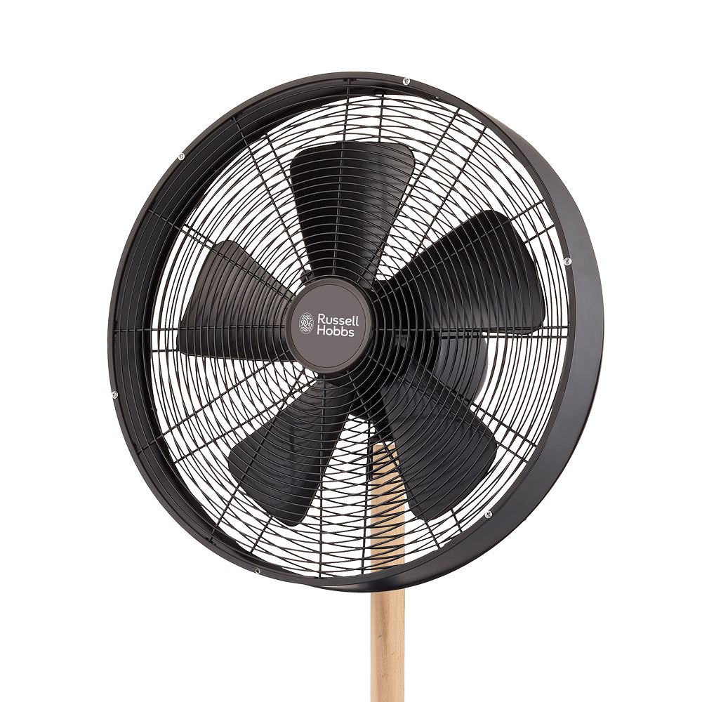 Russell Hobbs 40cm Metal & Wood Pedestal Fan