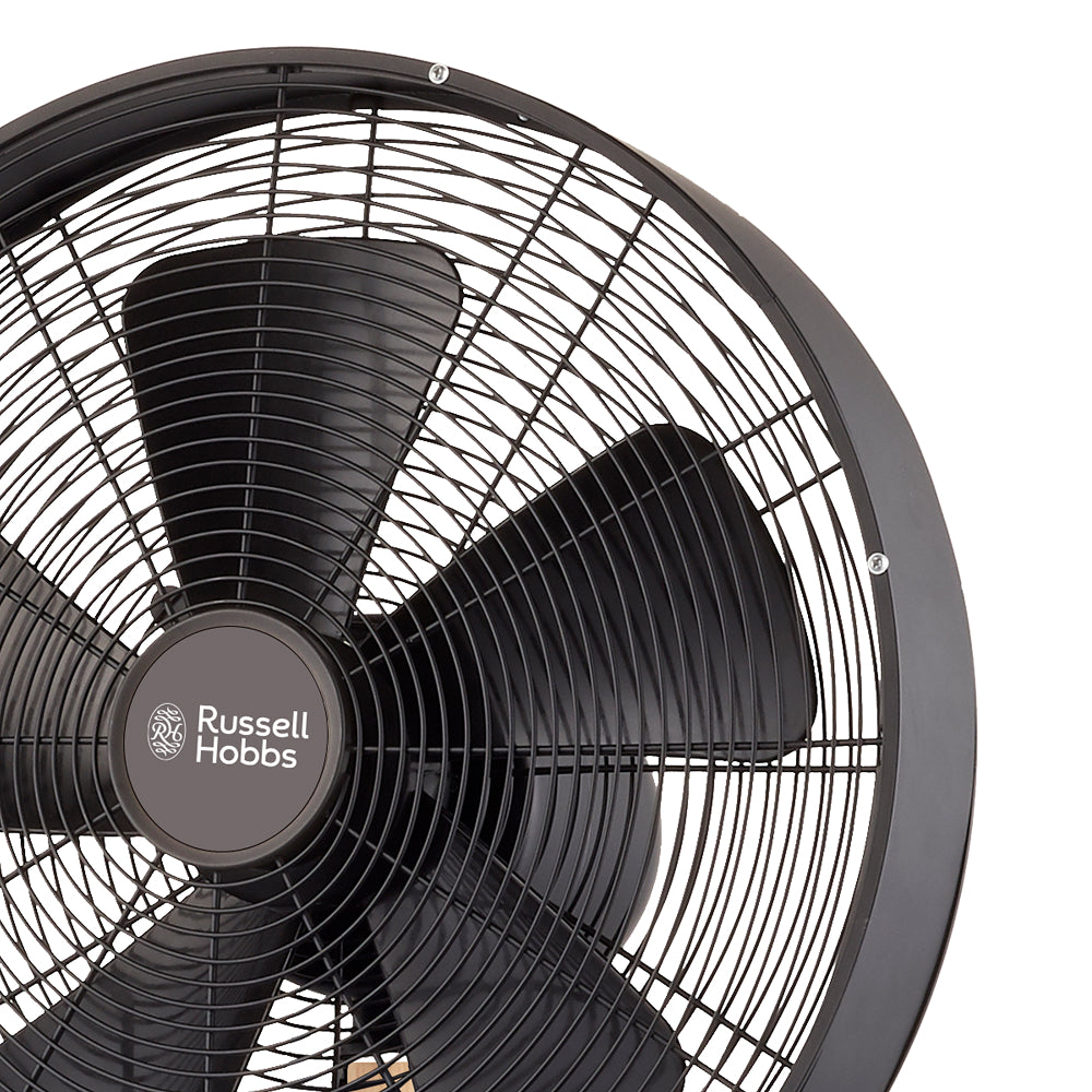 Russell Hobbs 40cm Metal & Wood Pedestal Fan