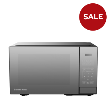 Russell Hobbs 20L Electronic Microwave Mirror Finish Black