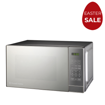 Russell Hobbs 20L Electronic Microwave Mirror Silver