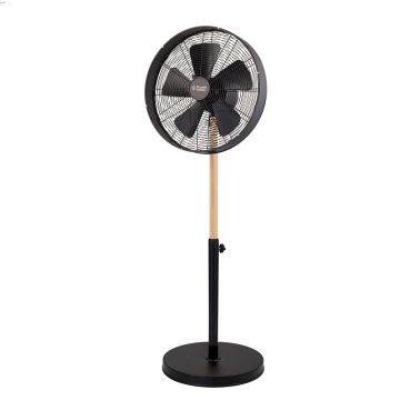 Russell Hobbs 40cm Metal &amp; Wood Pedestal Fan